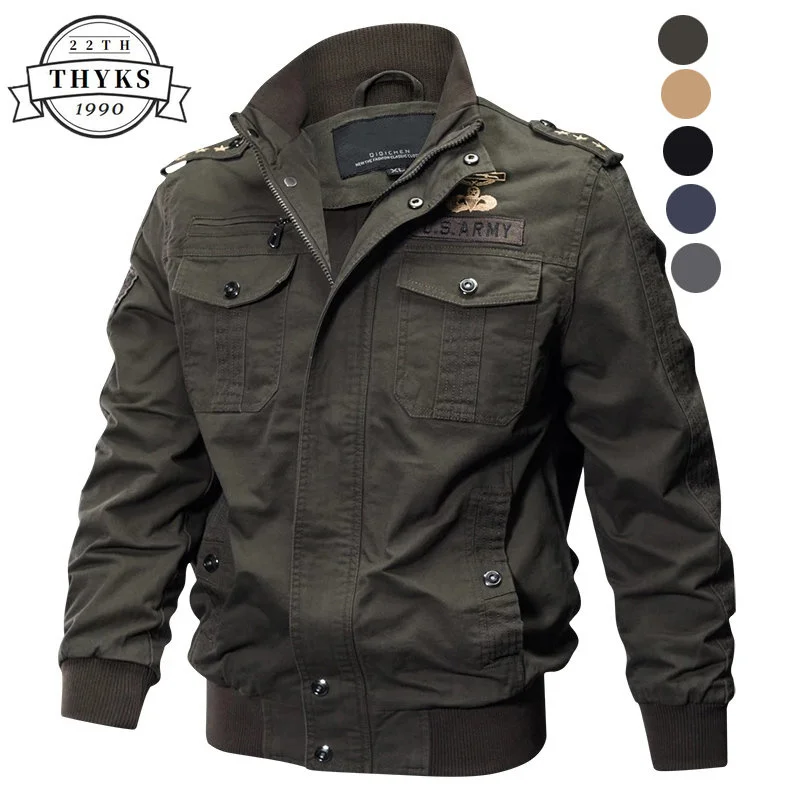 Plus Size Military Bomber Jacket Men Spring Autumn Casual Multi-pocket Pilot Jackets Male Army Cargo Flight Mens M-6XL
Plus Size Military Bomber Jacket Men Spring Autumn Casual Multi-pocket Pilot Jackets Male Army Cargo Flight Mens M-6XL