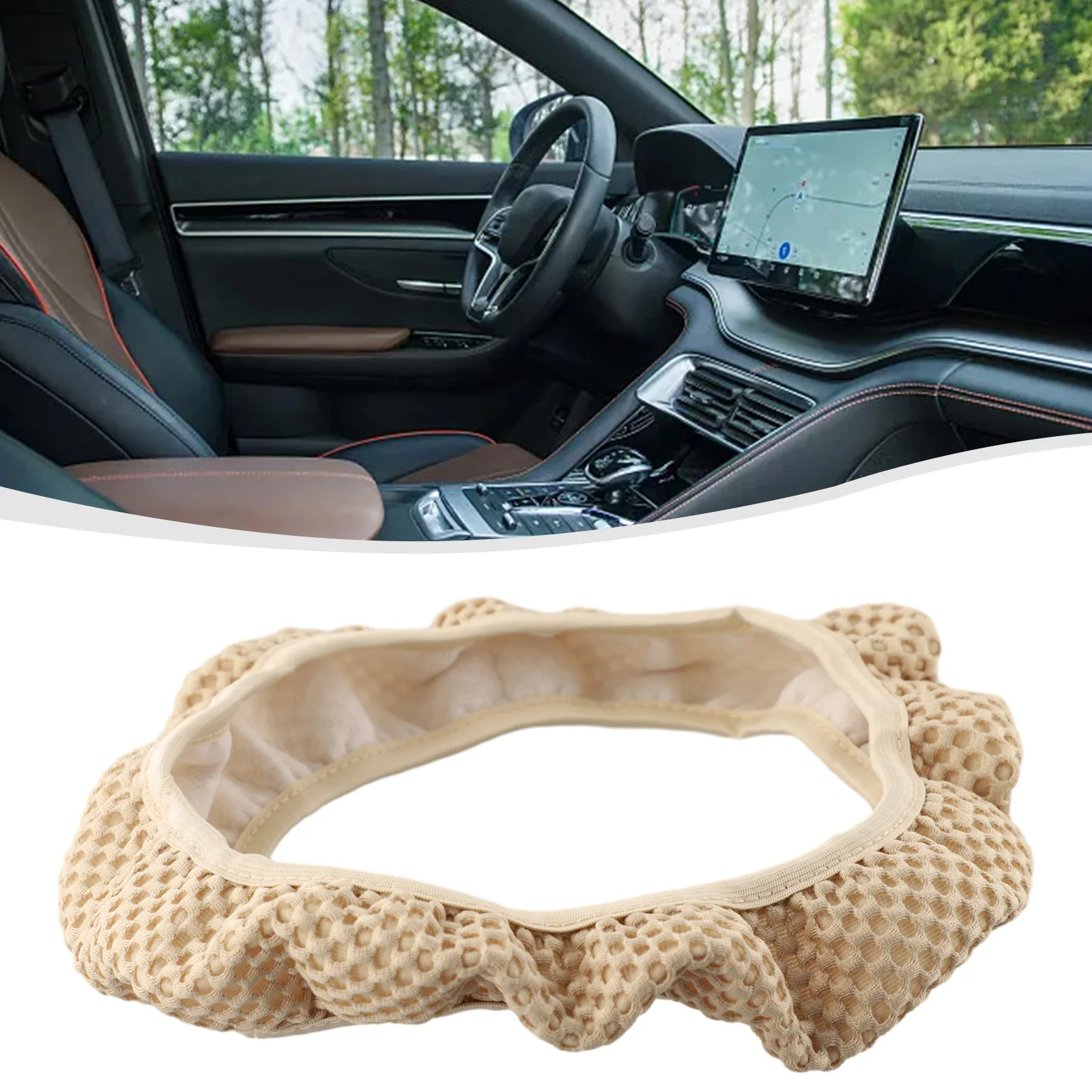Car Ice Silk Steering Wheel Cover 38cm Anti-slip Wheel Protector Different Colors Available Universal Car Interior Accessories
Car Ice Silk Steering Wheel Cover 38cm Anti-slip Wheel Protector Different Colors Available Universal Car Interior Accessories