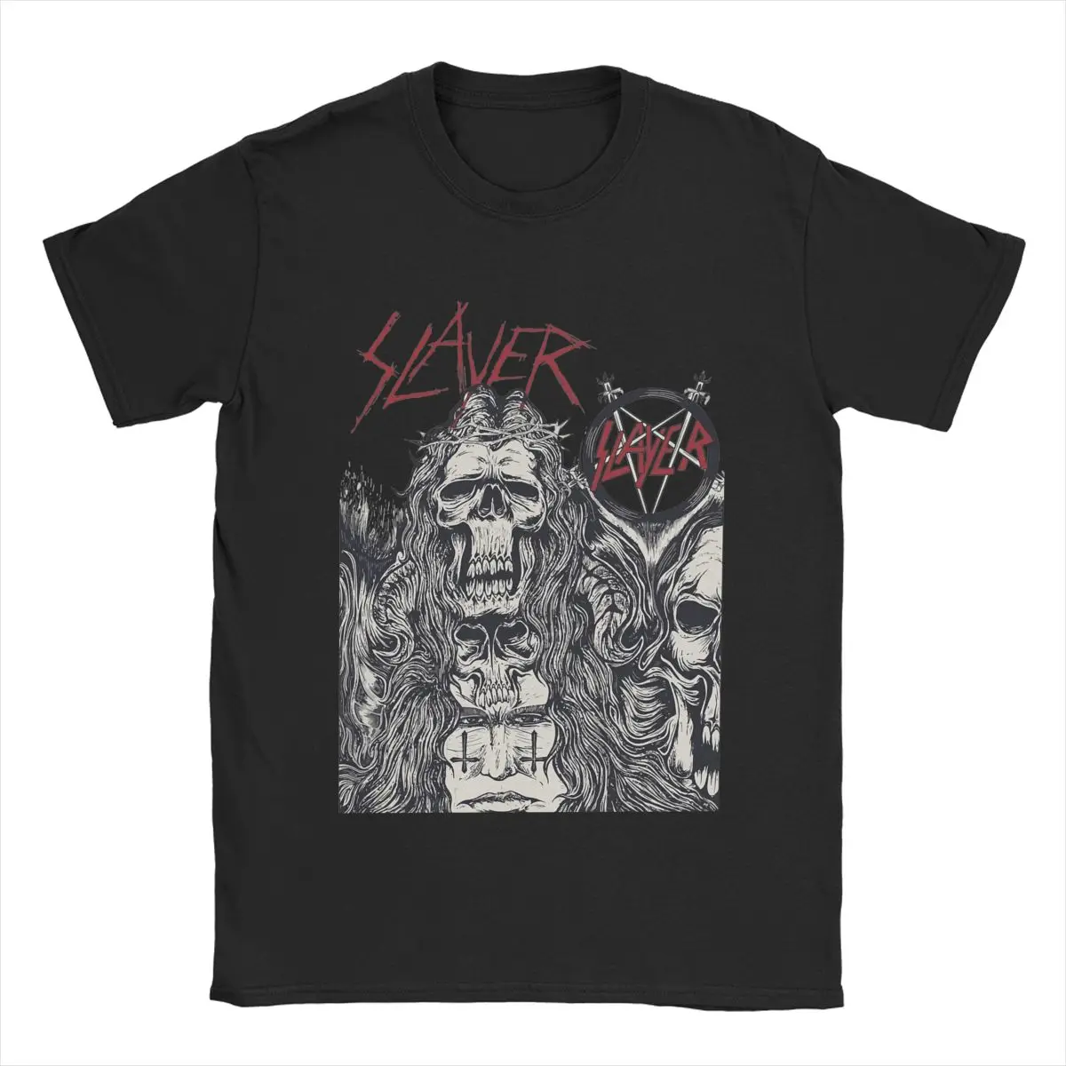 Мужские футболки группа Slayer, забавная хлопковая Футболка с круглым вырезом и коротким рукавом, Графические Топы
Мужские футболки группа Slayer, забавная хлопковая Футболка с круглым вырезом и коротким рукавом, Графические Топы