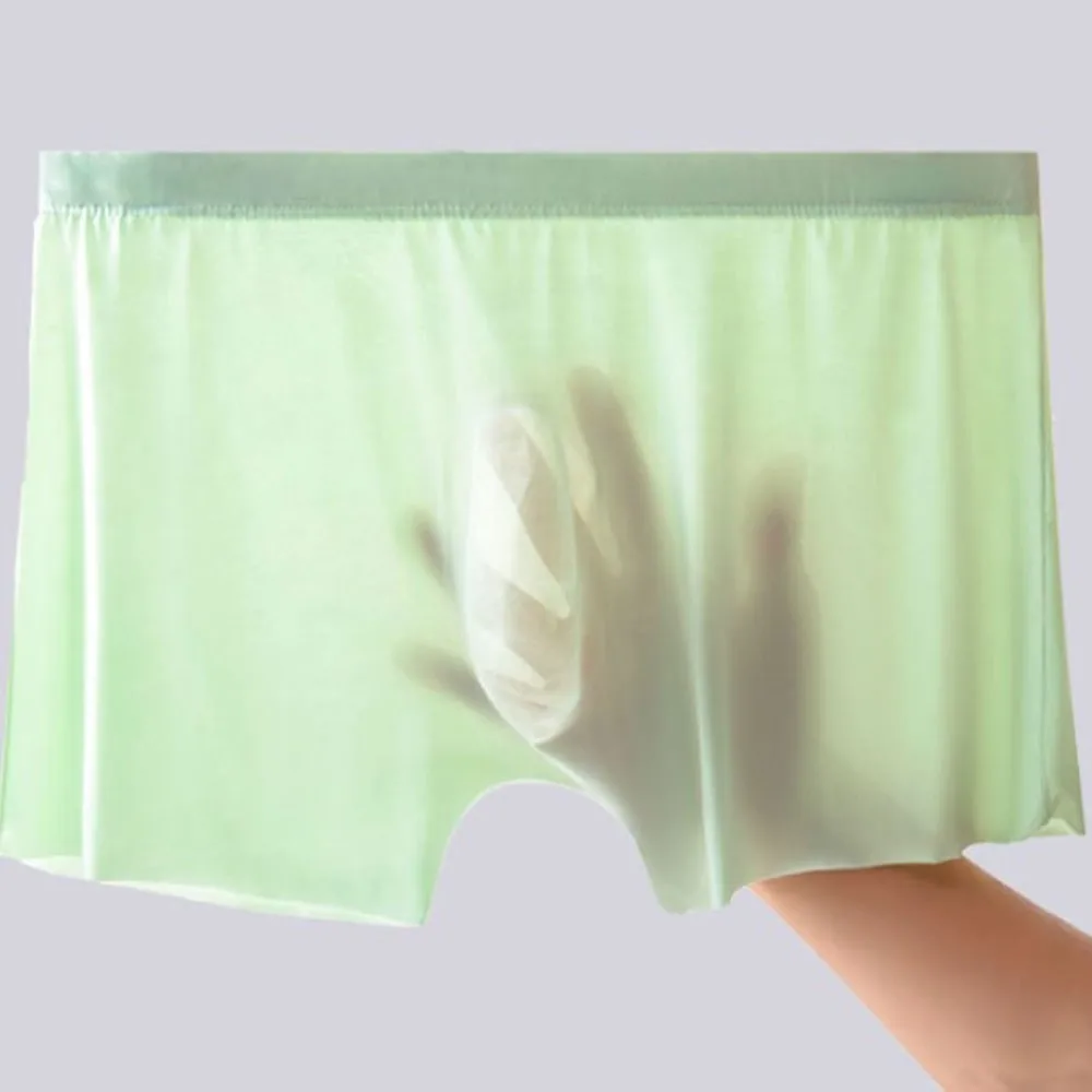 Mens Bulge Pouch Boxer Breathable Summer Ice Silk Shorts Ultra Thin See Through Underpants Man Transparent Underwear Trunk A50
Mens Bulge Pouch Boxer Breathable Summer Ice Silk Shorts Ultra Thin See Through Underpants Man Transparent Underwear Trunk A50