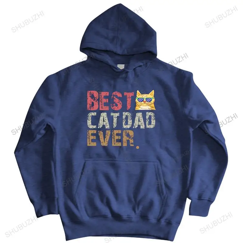 

Men spring sweatshirt fashion brand loose hoodie best cat dad ever new arrived hooded zipper for men autumn hoody gift euro size