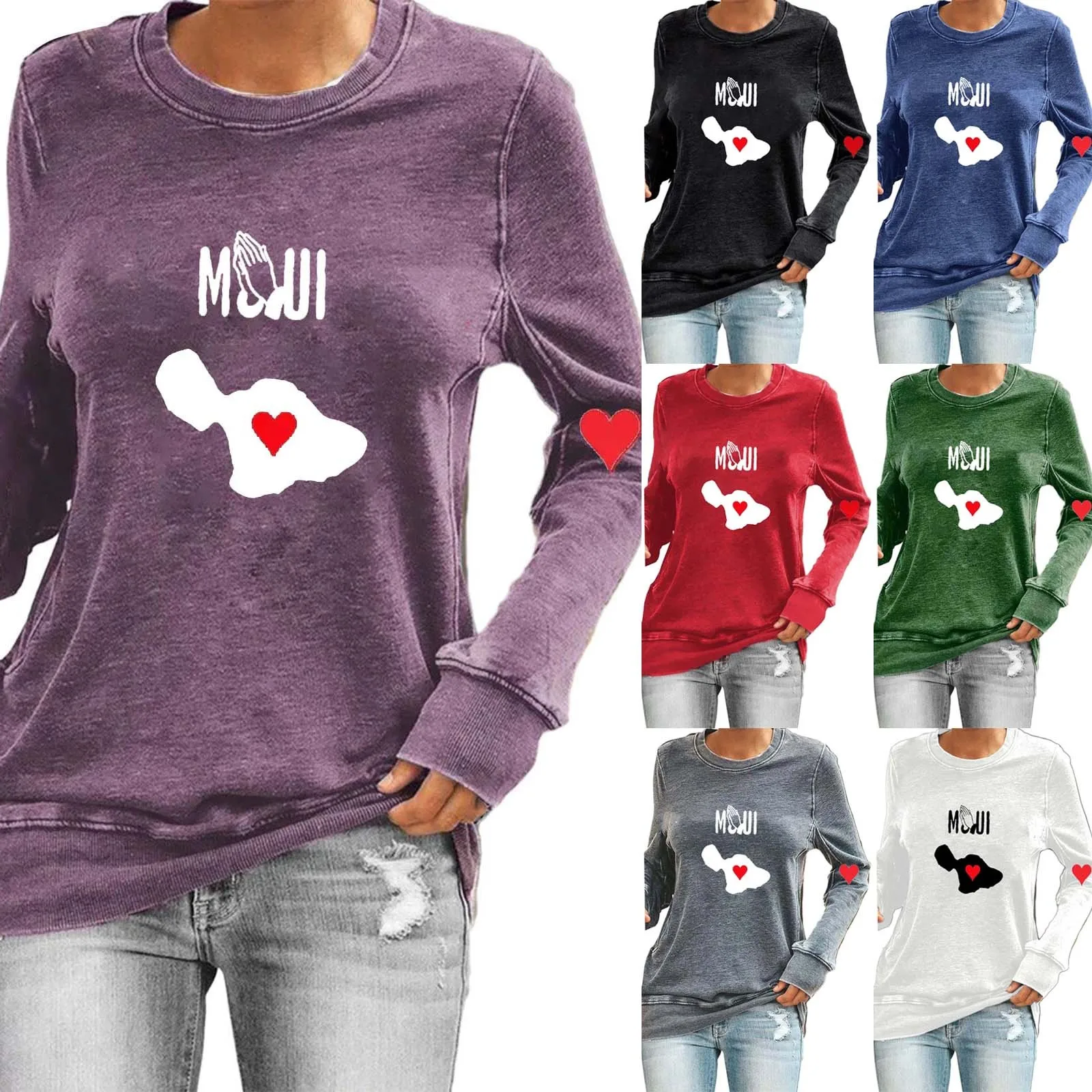 Women's Strong Sweatshirt Fashion Casual Women's Warm Sweatshirt Long Sleeve O Neck Soft Denim Tunic Blouse
Women's Strong Sweatshirt Fashion Casual Women's Warm Sweatshirt Long Sleeve O Neck Soft Denim Tunic Blouse