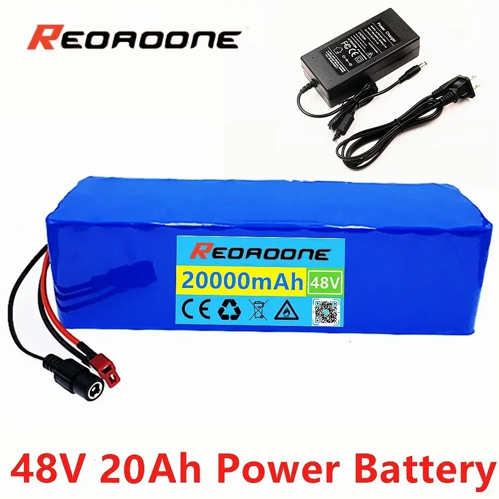 48v Lithium Ion Battery 48V 20Ah 1000W 13S3P Li-ion Battery Pack for 54.6v E-bike Electric Bicycle Scooter with BMS + 2A Charger
48v Lithium Ion Battery 48V 20Ah 1000W 13S3P Li-ion Battery Pack for 54.6v E-bike Electric Bicycle Scooter with BMS + 2A Charger
