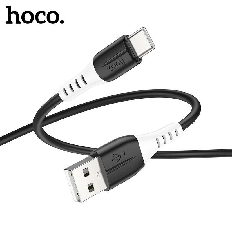 

HOCO USB Liquid Silicone Phone Charging Cable For iPhone 12 13 Pro Max 3A Type C Phone Wired Cord Data Transimission For Samsung