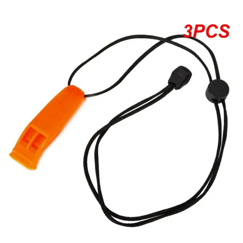 

3PCS Outdoor Survival Whistle Multi-purpose Unobstructed Sound Camping Fishing Survival Whistle With Rope Muti Tools