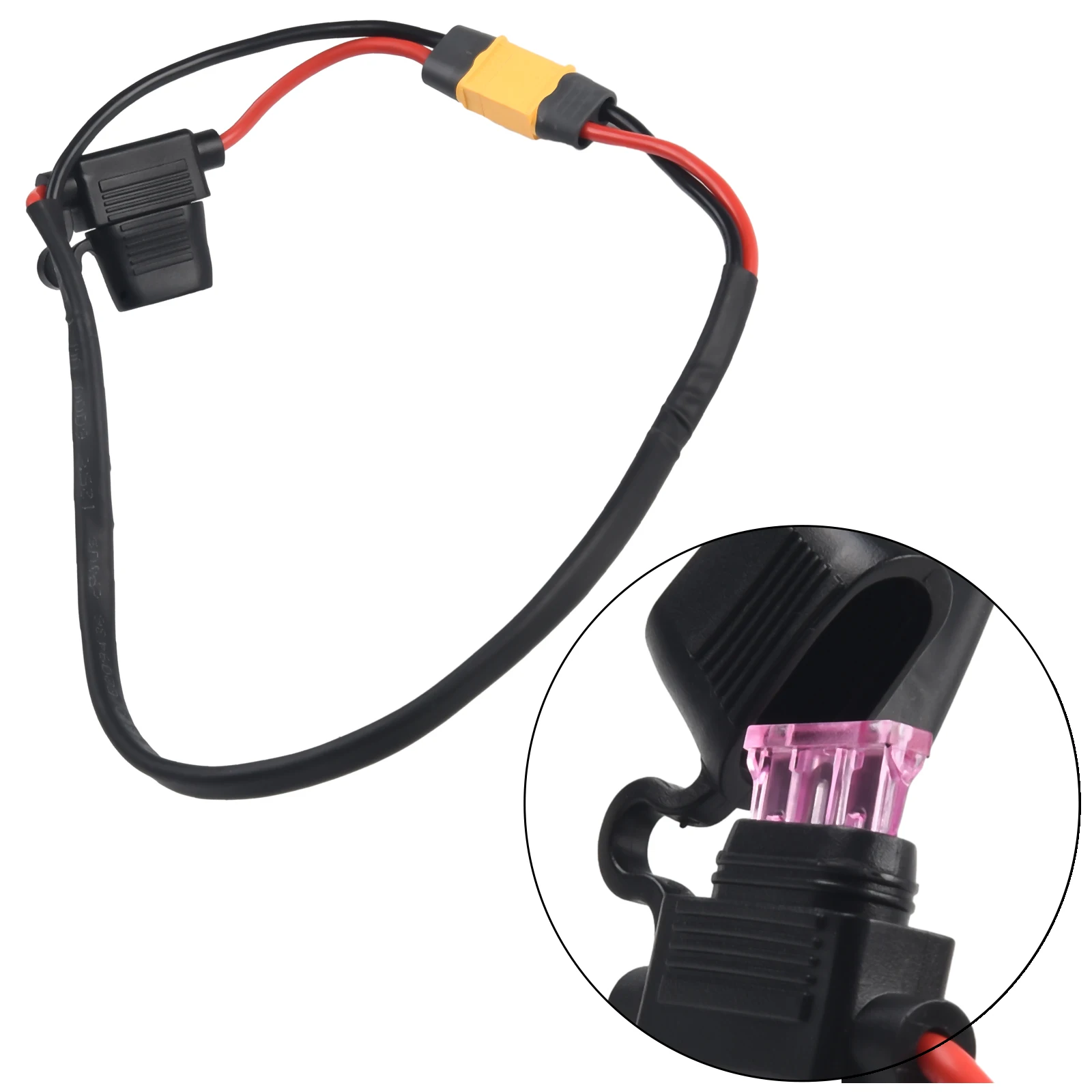 E-Bike Power Cord Amass XT60 Plug 50A Medium Blade Fuse Silicone Coating High Temperature Resistance Electric Bike Accessories
E-Bike Power Cord Amass XT60 Plug 50A Medium Blade Fuse Silicone Coating High Temperature Resistance Electric Bike Accessories