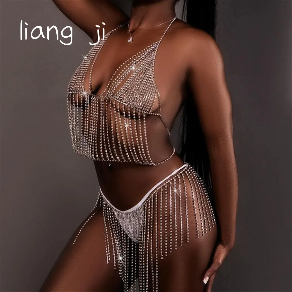 Sexy Body Jewelry V-shaped Chest chain Skirt Chain Bra Bikini Three-Point Thong Night Club Party Temperament And Interest
Sexy Body Jewelry V-shaped Chest chain Skirt Chain Bra Bikini Three-Point Thong Night Club Party Temperament And Interest
