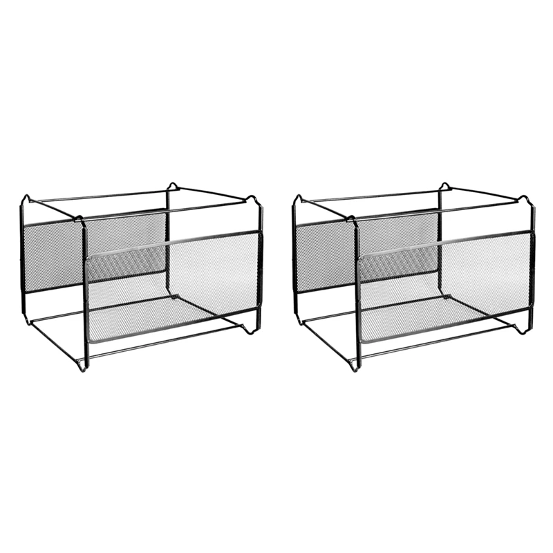 2X A4 Mesh Metal File Organizer Box Hanging File Folder Box Desk Storage Holder Shelf Holder Storage For Office Home
2X A4 Mesh Metal File Organizer Box Hanging File Folder Box Desk Storage Holder Shelf Holder Storage For Office Home