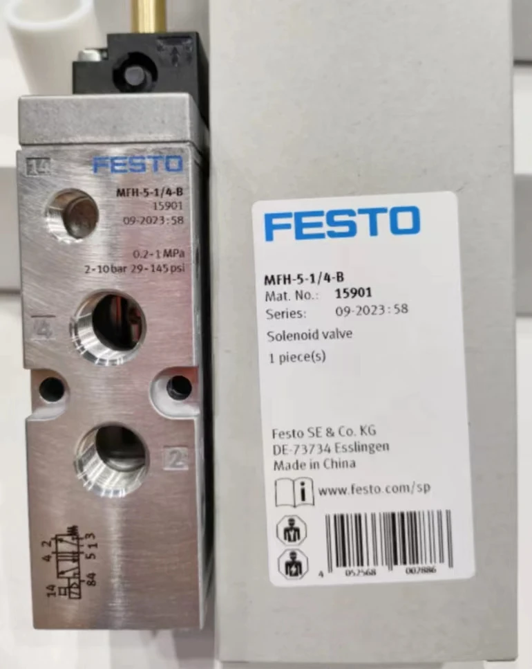 

MFH-5-1/4 6211 MFH-5-1/8 9982 Festo 5/2-ways pneumatic valve Tiger classic solenoid valve