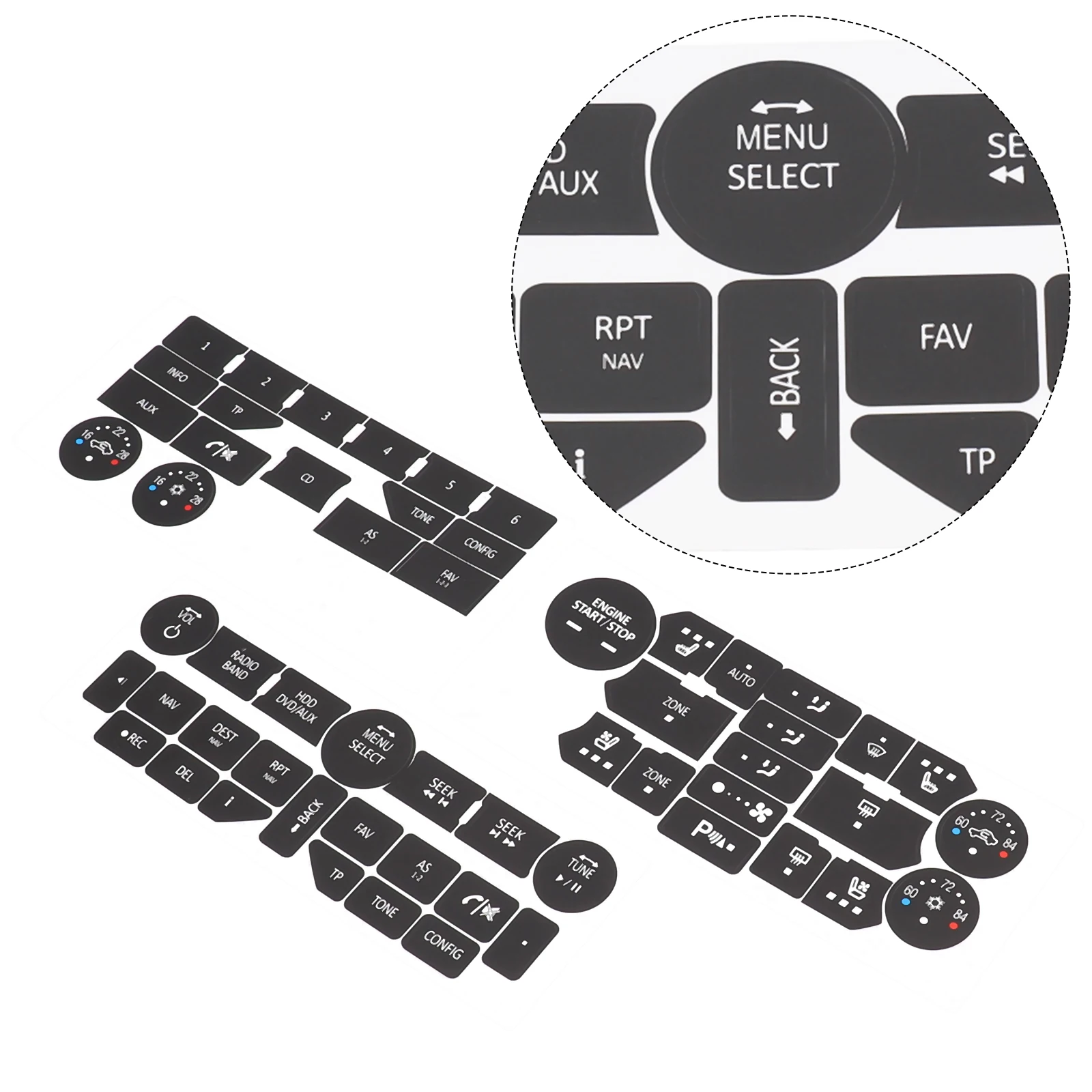 Button Repair Decal Climate Control Radio Sticker Vinyl Black For SAAB 3rd Gen 9-5NG 9-4X Car Push Button Sticker Kit
Button Repair Decal Climate Control Radio Sticker Vinyl Black For SAAB 3rd Gen 9-5NG 9-4X Car Push Button Sticker Kit