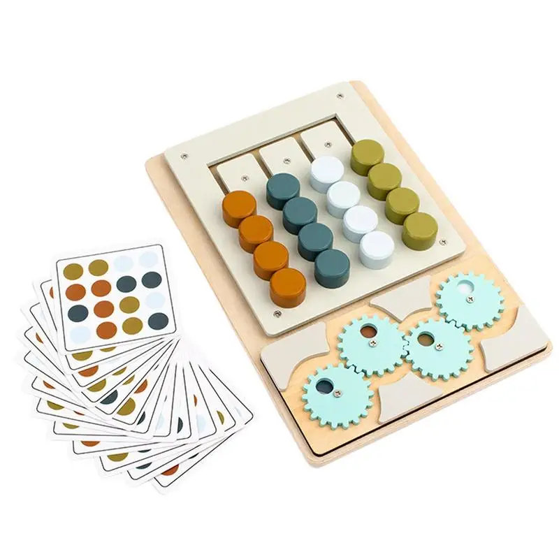 Wooden Slide Puzzle Color Matching Game Board Game Montessori Toys Wood Maze Shape Logic Puzzle With 12 Cards Sliding Toy
Wooden Slide Puzzle Color Matching Game Board Game Montessori Toys Wood Maze Shape Logic Puzzle With 12 Cards Sliding Toy