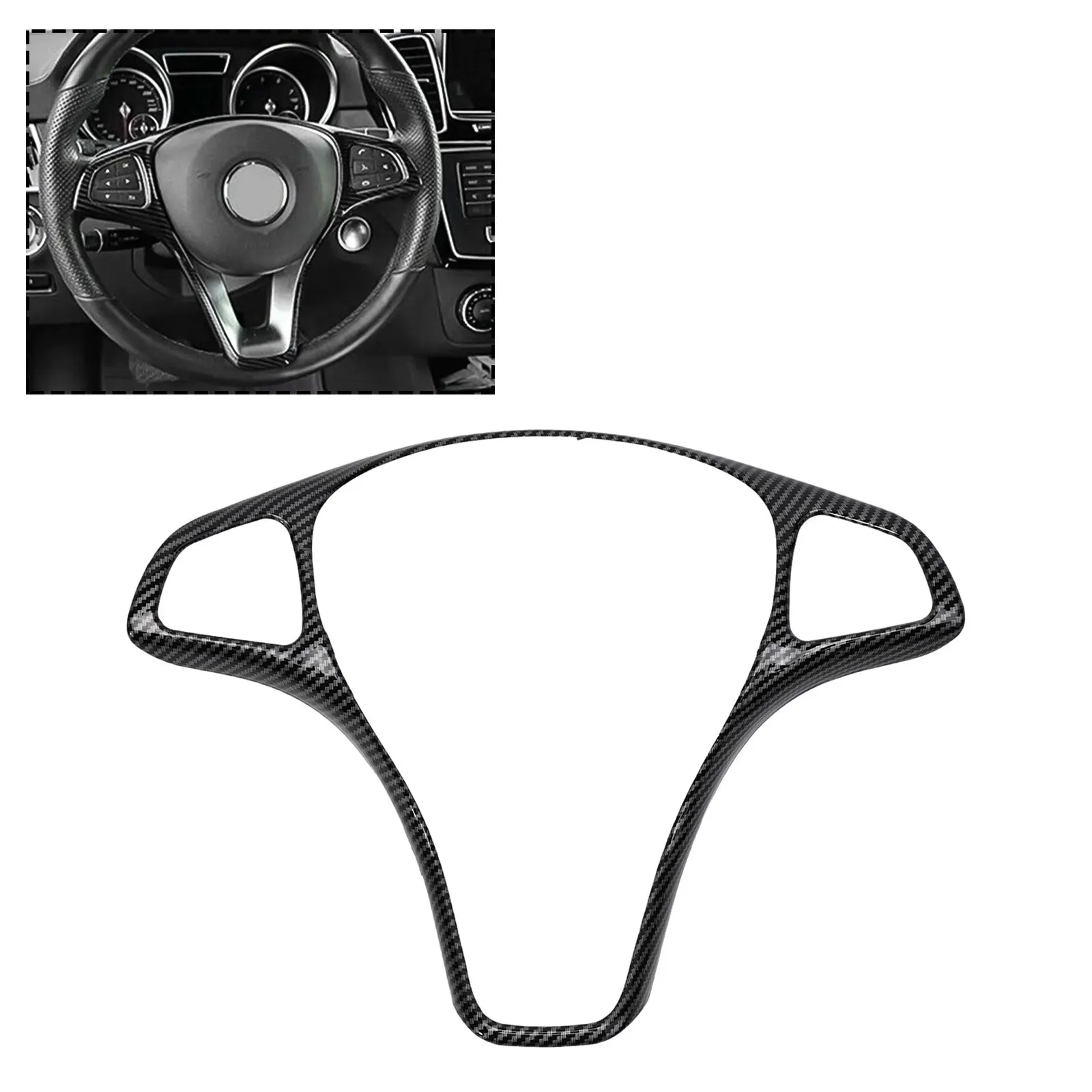 Car Steering Wheel Panel Cover Trim For Mercedes For Benz W213 W205 C E GLC 2014-2017 Carbon Pattern Steering Covers
Car Steering Wheel Panel Cover Trim For Mercedes For Benz W213 W205 C E GLC 2014-2017 Carbon Pattern Steering Covers