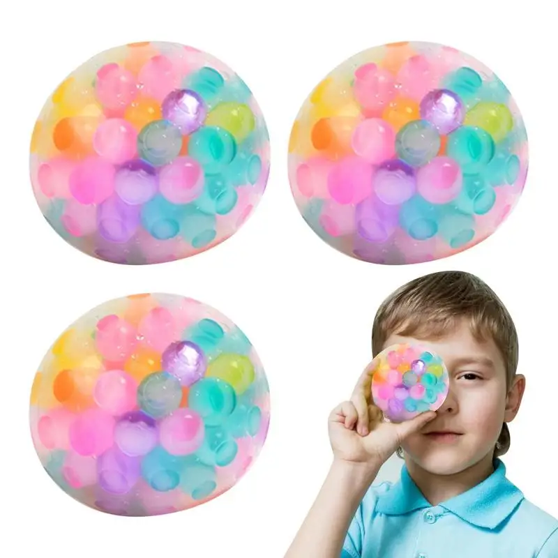 Rainbow Beads Stress Ball 4PCS Mood Soothing Hand Squeeze Balls Fidgets Funny Gadget Vent Toys For Adults Kids
Rainbow Beads Stress Ball 4PCS Mood Soothing Hand Squeeze Balls Fidgets Funny Gadget Vent Toys For Adults Kids