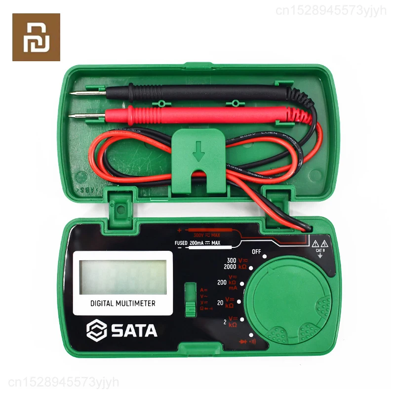 Youpin Sata Multimeter Full Range Overload Protection AC and DC Voltage Mini Pocket Easy Measurement Measurable Continuity
Youpin Sata Multimeter Full Range Overload Protection AC and DC Voltage Mini Pocket Easy Measurement Measurable Continuity