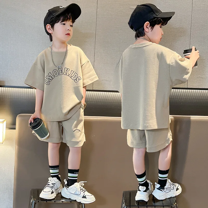 Summer Teenage Boy Clothes Set Children Girls Letter Tshirt and Shorts 2pcs Suit Kid Short Sleeve Top Bottom Outfits Tracksuit
Summer Teenage Boy Clothes Set Children Girls Letter Tshirt and Shorts 2pcs Suit Kid Short Sleeve Top Bottom Outfits Tracksuit