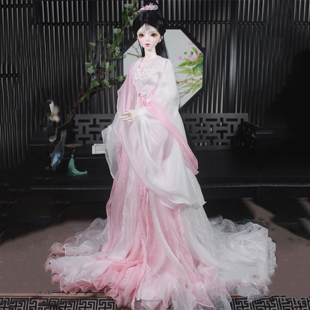 

1/4 1/3 масштаб старинный костюм BJD одежда китайская ханьфу волшебное длинное платье для BJD/SD MSD SD13 аксессуары для кукол большой девочки A1885