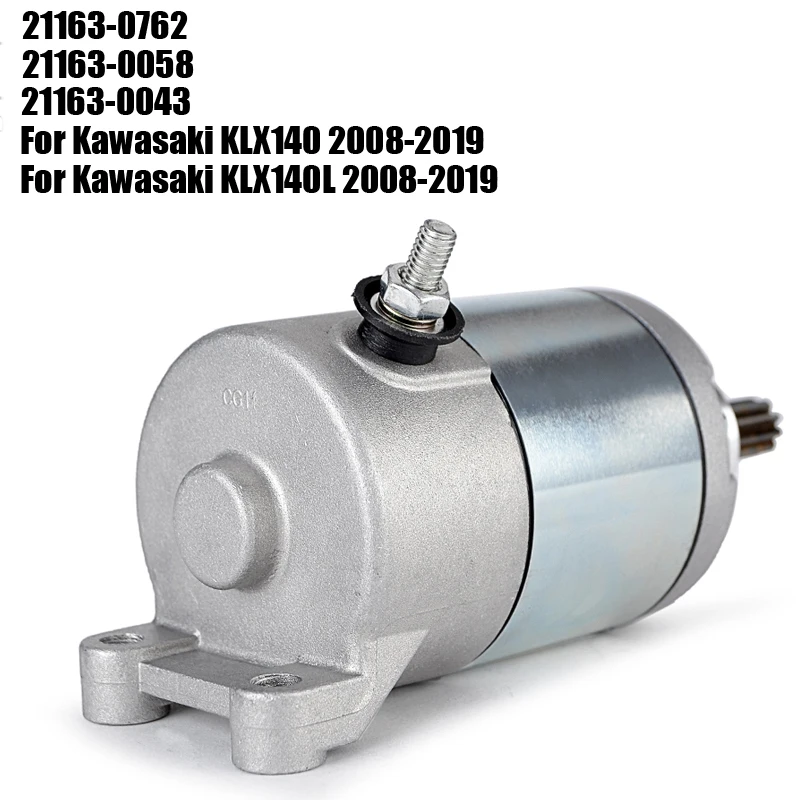 

Starter Motor For Kawasaki KLX140 KLX140L KLX140G KLX150L KLX125S KLX140S KLX150S 2008-2018 KLX 140 150S 21163-0043 21163-0058