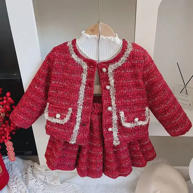 

Детский костюм принцессы для девочек осенний плотный детский топ + юбка одежда для девочек Детский комплект из двух предметов