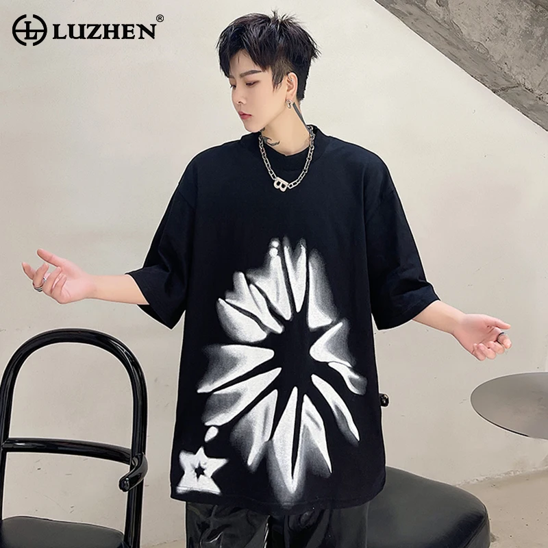 LUZHEN Модные индивидуальные печатные дизайнерские футболки с коротким рукавом мужские свободные оригинальные топы 2024 летняя одежда LZ1536
LUZHEN Модные индивидуальные печатные дизайнерские футболки с коротким рукавом мужские свободные оригинальные топы 2024 летняя одежда LZ1536