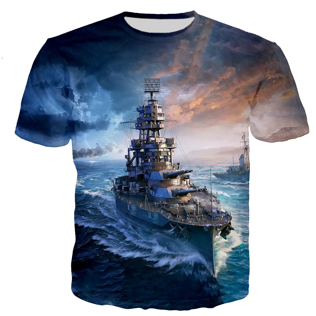 Warship 3D Printed T-Shirts Men Women Casual Harajuku Hip Hop Style Short Sleeve Popular O-Neck Polyester Oversized Tops 2XS-6XL
Warship 3D Printed T-Shirts Men Women Casual Harajuku Hip Hop Style Short Sleeve Popular O-Neck Polyester Oversized Tops 2XS-6XL