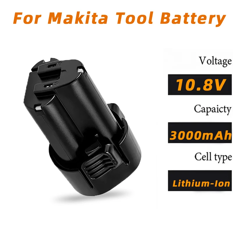 10.8V 3.0Ah Replacement Battery For Makita BL1013 BL1014 TD090D DF030D LCT203W 194551 194550 Li-ion Power Tools Drill Battery
10.8V 3.0Ah Replacement Battery For Makita BL1013 BL1014 TD090D DF030D LCT203W 194551 194550 Li-ion Power Tools Drill Battery