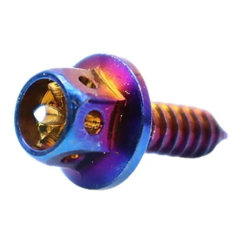 Motorcycle Screws Modified Self-Tapping Metal Screws For Drywall Stainless M5*15 Titanium Hollow External Hexagonal Screws
Motorcycle Screws Modified Self-Tapping Metal Screws For Drywall Stainless M5*15 Titanium Hollow External Hexagonal Screws