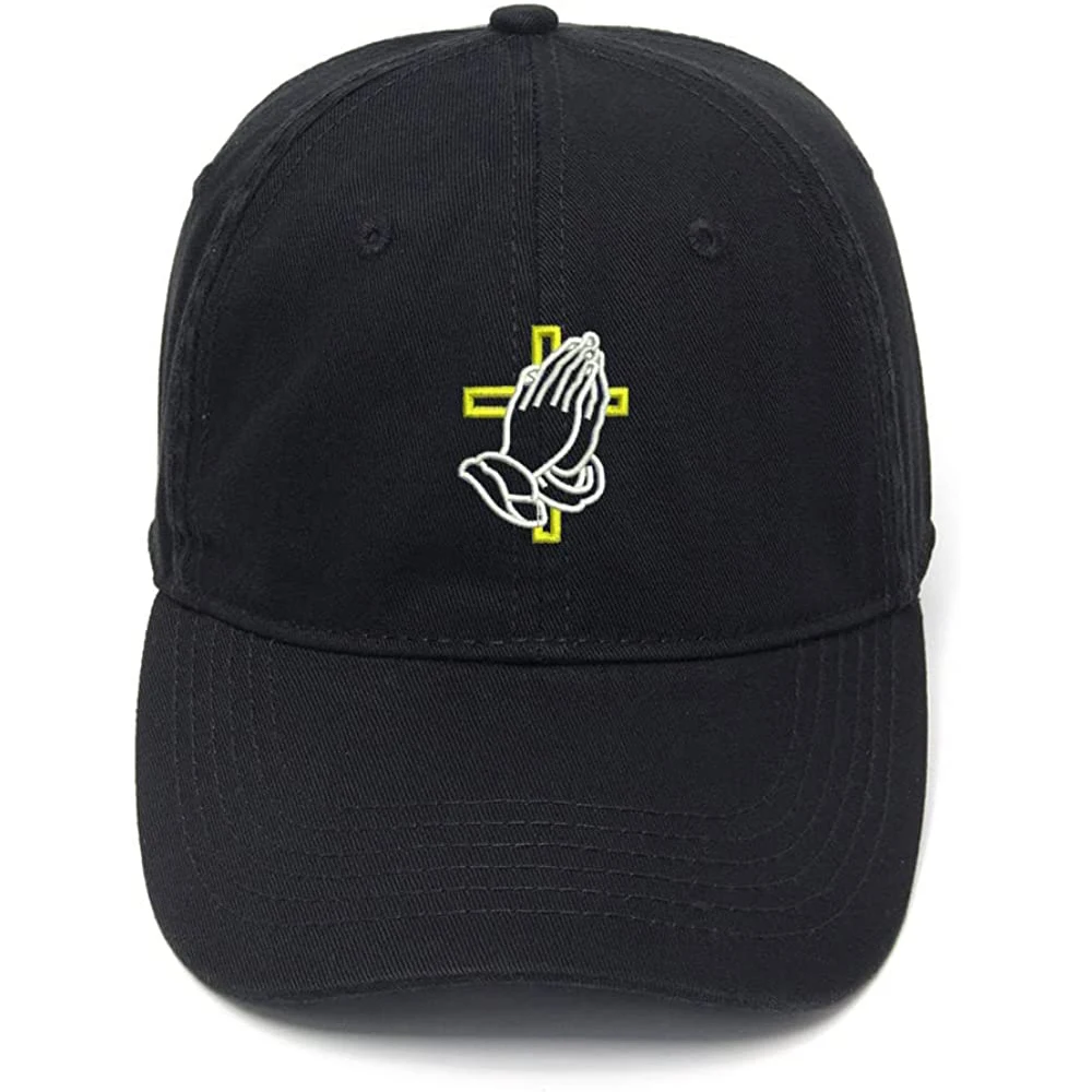 Lyprerazy Men's Baseball Cap Hands with Cross Embroidery Hat Cotton Embroidered Casual Baseball Caps
Lyprerazy Men's Baseball Cap Hands with Cross Embroidery Hat Cotton Embroidered Casual Baseball Caps