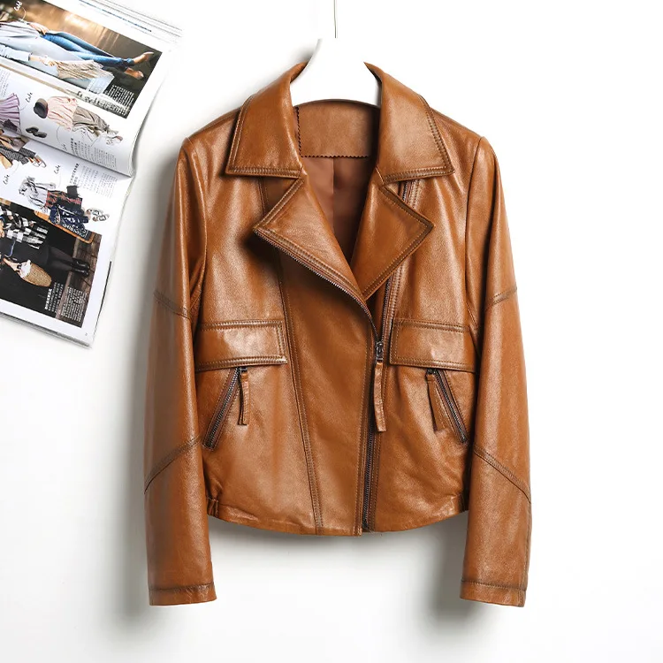 European Spring And Autumn New Women's Half Plant Tanned Cotton Sheepskin Genuine Leather Coat Short Motorcycle Coa
European Spring And Autumn New Women's Half Plant Tanned Cotton Sheepskin Genuine Leather Coat Short Motorcycle Coa