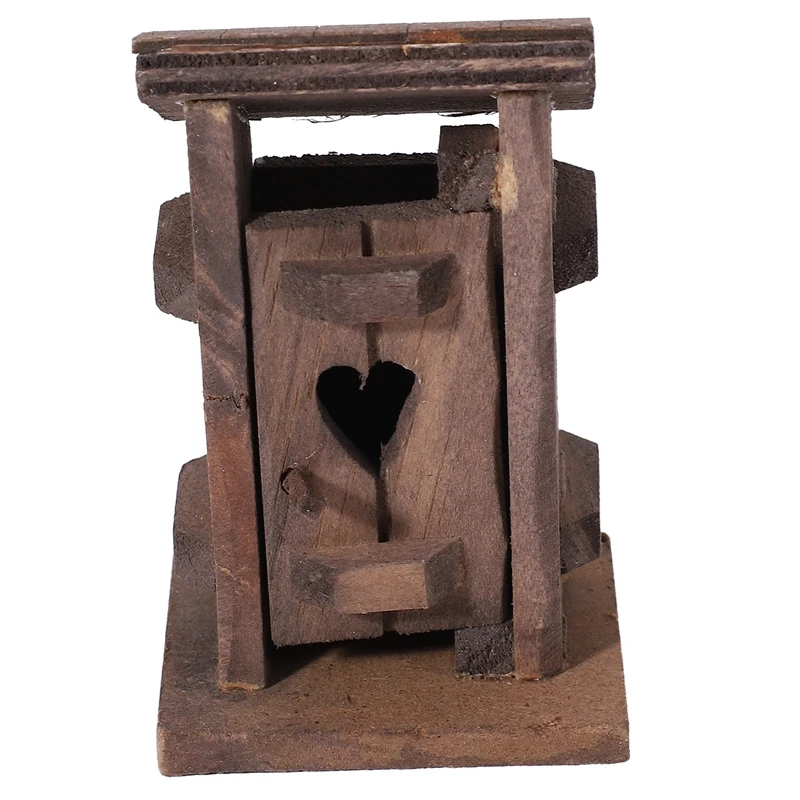 1/12 Miniatures Dollhouse Wooden Simulation Rural Latrine For Dollhouse Decoration Accessories
1/12 Miniatures Dollhouse Wooden Simulation Rural Latrine For Dollhouse Decoration Accessories