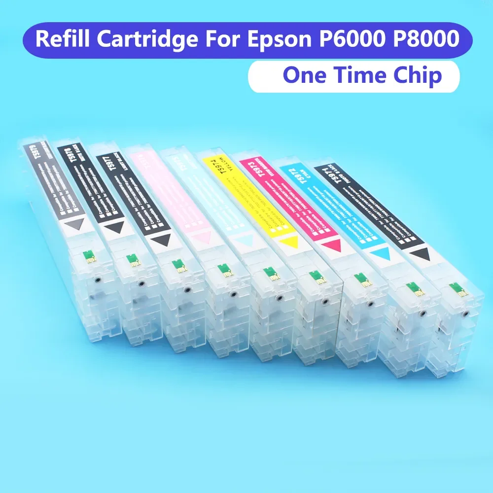 European Only Epson T8041-T08049 T804A T804B 700ml Refillable Ink Cartridges With Chips For Epson Surecolor P6000 P8000 P9000
European Only Epson T8041-T08049 T804A T804B 700ml Refillable Ink Cartridges With Chips For Epson Surecolor P6000 P8000 P9000