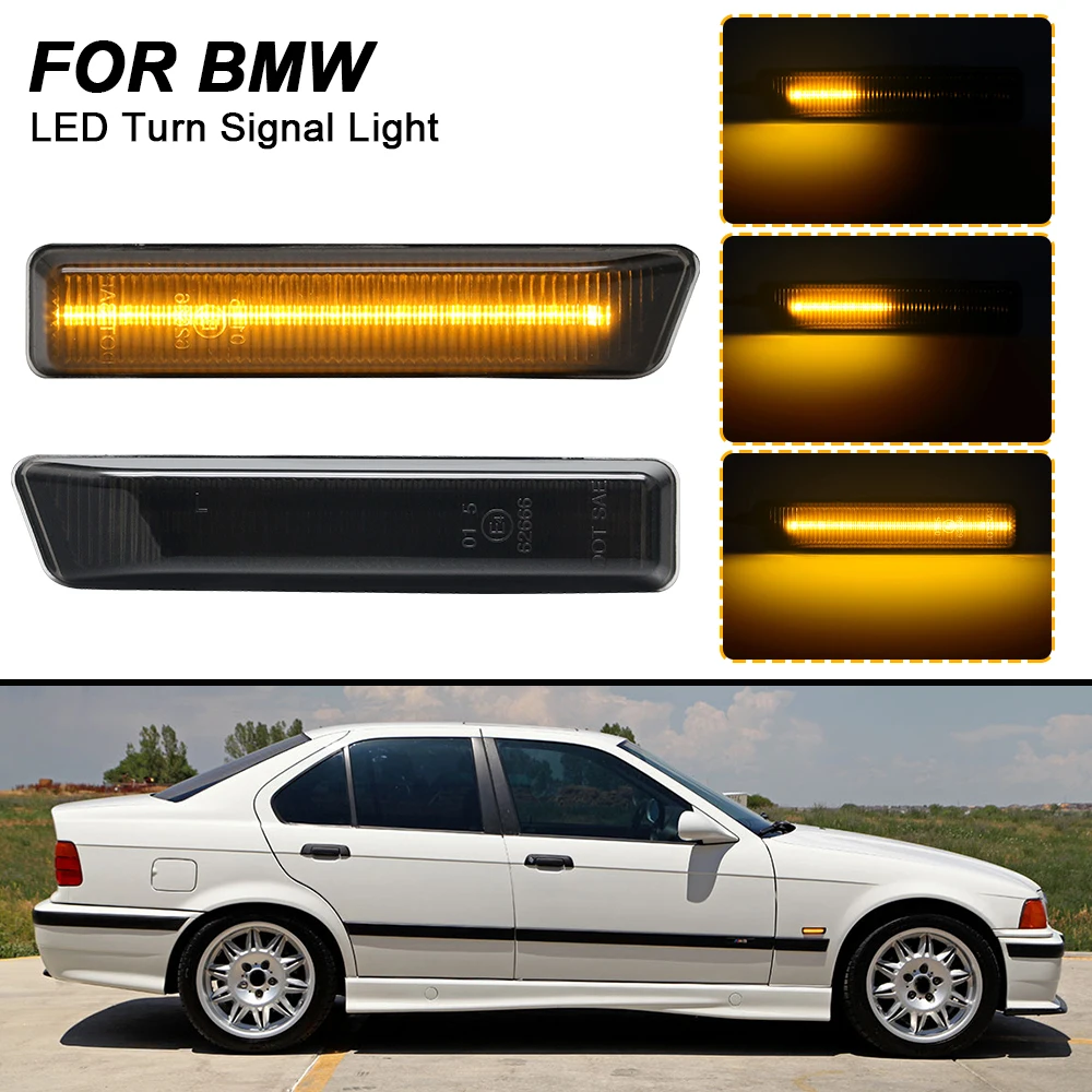 LED Dynamic Side Marker Lamps For BMW E36 M3 Facelift 1997-1999 X5 E53 1999-2006 2PCS Sequential Turn Signal Indicator Lights 
LED Dynamic Side Marker Lamps For BMW E36 M3 Facelift 1997-1999 X5 E53 1999-2006 2PCS Sequential Turn Signal Indicator Lights