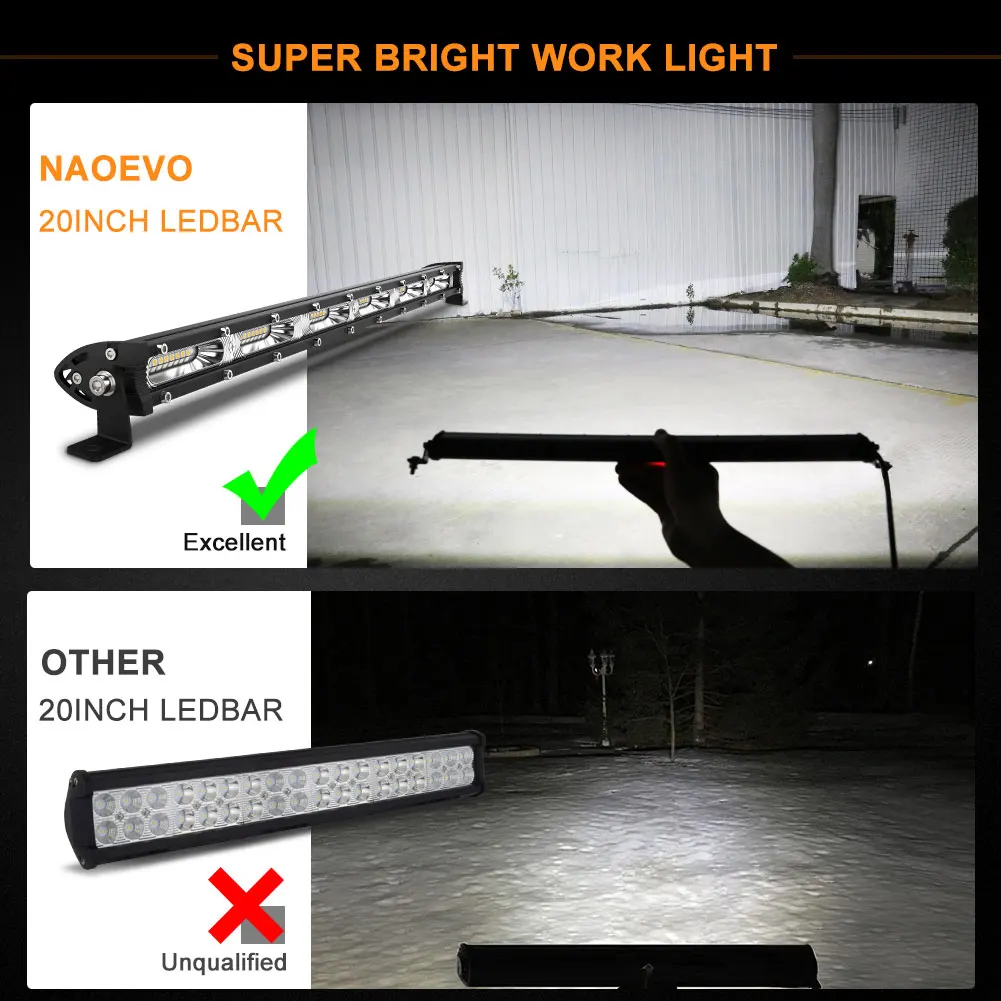 7'' 13'' 20 inch 180W LED Light Bar 12V 24V Floodlight Led DRL Fog Running Led Work Light 4x4 Off Road For Jeep Truck Trailer 7'' 13'' 20 inch 180W LED Light Bar 12V 24V Floodlight Led DRL Fog Running Led Work Light 4x4 Off Road For Jeep Truck Trailer