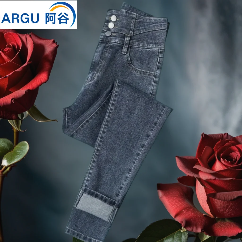 Skinny Pencil Jeans Three Buttons Slim Fit Denim Pants Women Jeans Elastic Pencil Trousers High Waist Ladies Tight Clothing
Skinny Pencil Jeans Three Buttons Slim Fit Denim Pants Women Jeans Elastic Pencil Trousers High Waist Ladies Tight Clothing