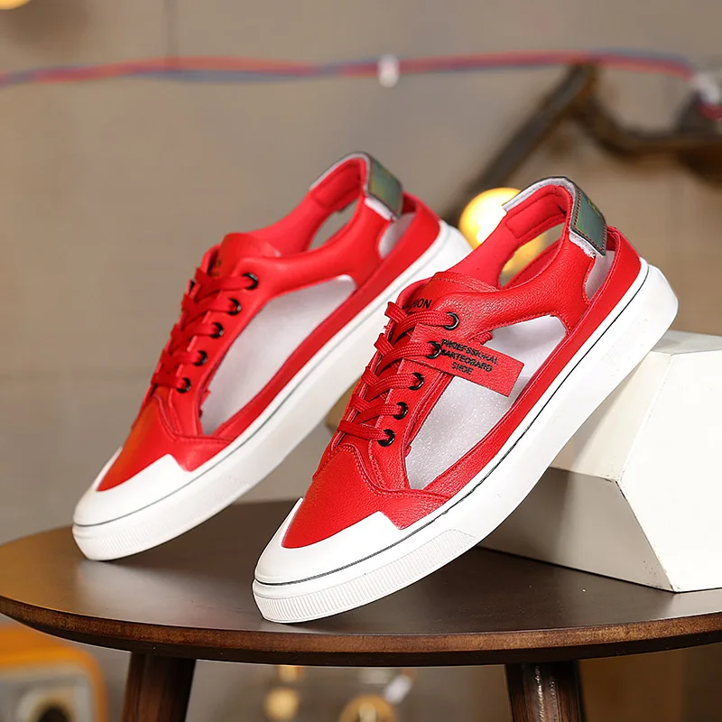 Summer Hollow Out Sneakers Men Original Red Comfortable Breathable Men's Casual Shoes Outdoor Flat Fashion Trendy Shoes For Man
Summer Hollow Out Sneakers Men Original Red Comfortable Breathable Men's Casual Shoes Outdoor Flat Fashion Trendy Shoes For Man