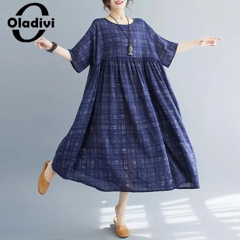 Oladivi Fashion Print Women Bohemian Beach Dress 2023 Summer New Short Sleeve Long Boho Dresses Lady Oversized Clothing 8XL 5418
Oladivi Fashion Print Women Bohemian Beach Dress 2023 Summer New Short Sleeve Long Boho Dresses Lady Oversized Clothing 8XL 5418