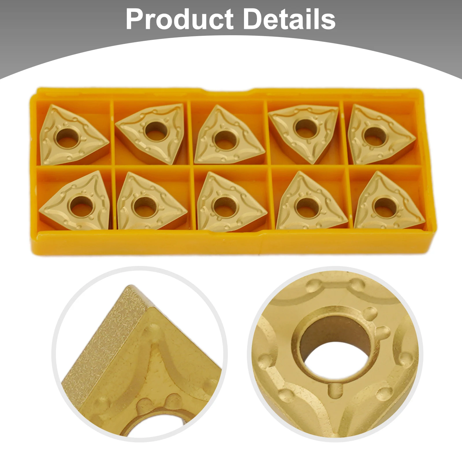 10pcs Carbide Inserts Blade Cutter Equipment Finishing Holder Set Tools Turning Tool WNMG0804 WNMG080404 WWLNR WWLNL Useful
10pcs Carbide Inserts Blade Cutter Equipment Finishing Holder Set Tools Turning Tool WNMG0804 WNMG080404 WWLNR WWLNL Useful