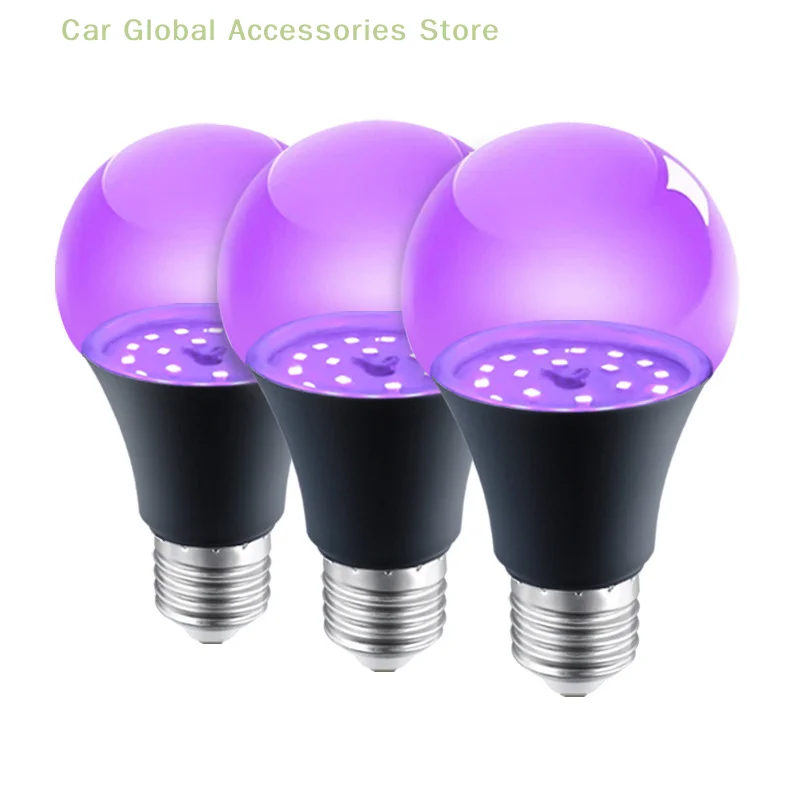 

Aluminium UV Purple Bulb Home Decor 360 Glow 12W 85-265V Purple Black Light Bulb E26/E27 Spiral Restaurant