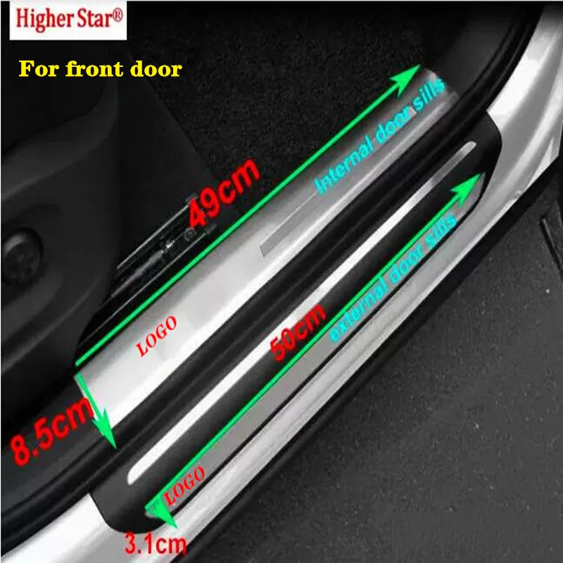 

For Audi Q3 2013-2018 High quality stainless steel Car door sills scuff plate,pedal decoration plate,Threshold protection bar