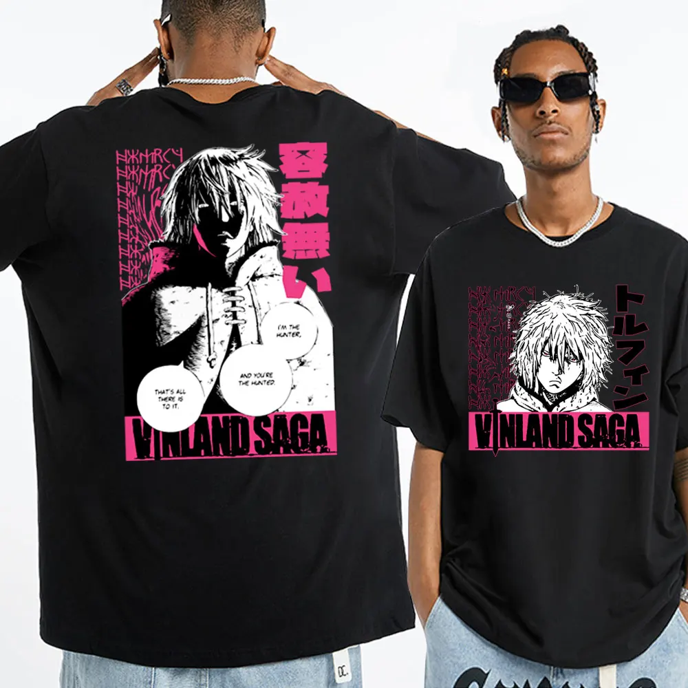 Anime Vinland Saga T Shirt Japanese Manga Thorfinn Karlsefni Graphic T-shirt Men's Women Clothing Fashion Casual Cotton T-shirts
Anime Vinland Saga T Shirt Japanese Manga Thorfinn Karlsefni Graphic T-shirt Men's Women Clothing Fashion Casual Cotton T-shirts