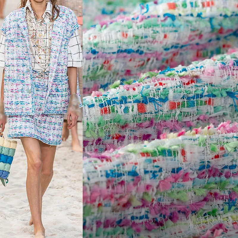 50x145 см модная французская цветная твидовая ткань, окрашенная в пряжку, для женщин, осенняя куртка, платье, костюмы, пальто, сумочка, ткань для рукоделия, шитье
50x145 см модная французская цветная твидовая ткань, окрашенная в пряжку, для женщин, осенняя куртка, платье, костюмы, пальто, сумочка, ткань для рукоделия, шитье