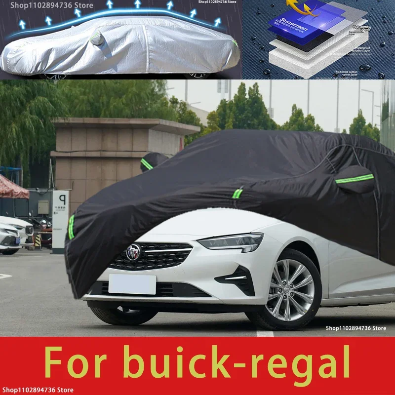 

For buick regal fit Outdoor Protection Full Car Covers Snow Cover Sunshade Waterproof Dustproof Exterior black car cover