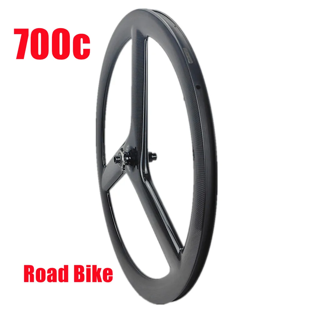 Hot Tri Spoke Road Wheel Carbon 3 Spokes Wheels 700c Fixied Gear Wheel 3spokes Bike Track Wheel
Hot Tri Spoke Road Wheel Carbon 3 Spokes Wheels 700c Fixied Gear Wheel 3spokes Bike Track Wheel