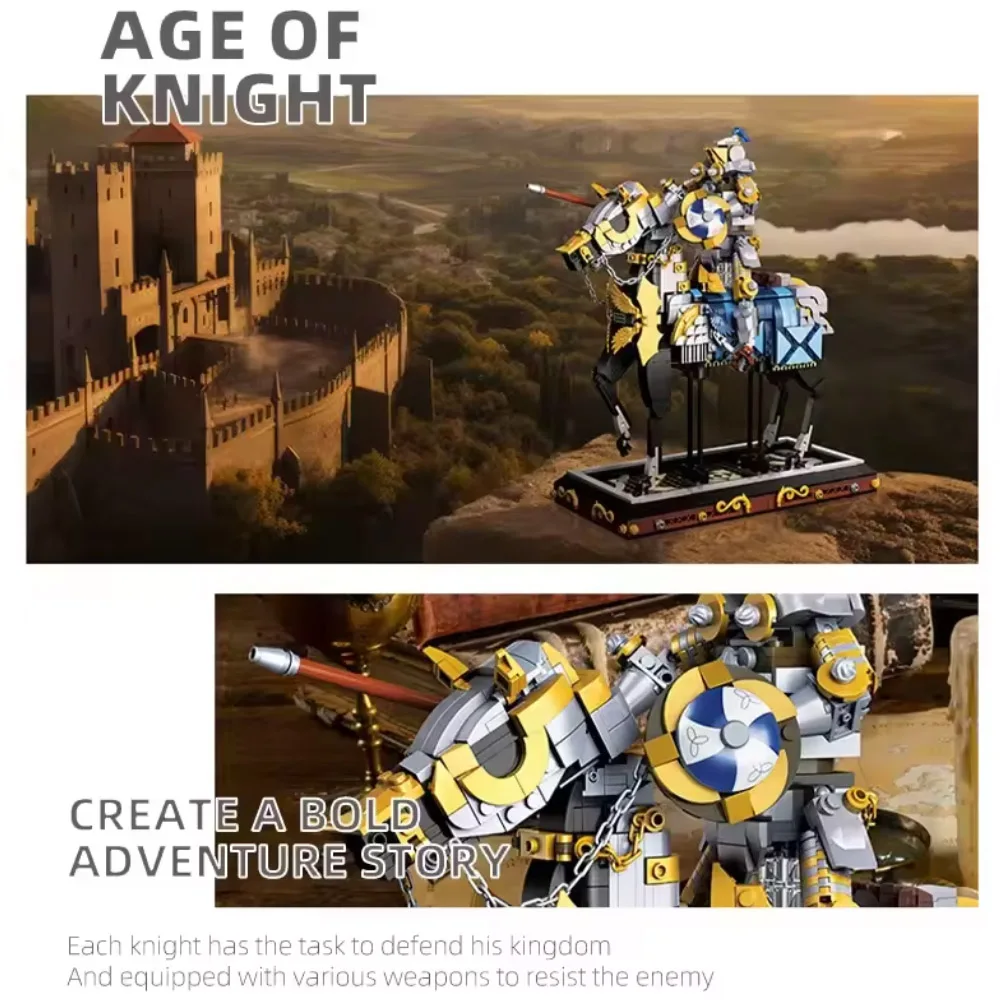 IDEAS 1247pcs Technical MOC Idea Medieval Knight Building Blocks Bricks Assembling Model DIY Toys for Children Birthday Gift Set IDEAS 1247pcs Technical MOC Idea Medieval Knight Building Blocks Bricks Assembling Model DIY Toys for Children Birthday Gift Set