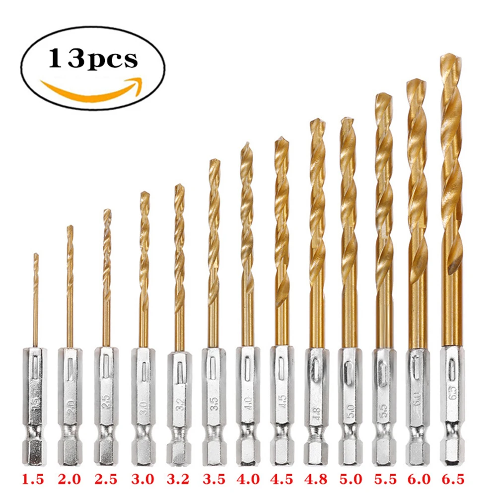 13pcs Hexagonal Shank Drill Bit Drill Bit Kit Drill Bit Quick Change Adapter Tool For Drilling Various Sizes Power Tools
13pcs Hexagonal Shank Drill Bit Drill Bit Kit Drill Bit Quick Change Adapter Tool For Drilling Various Sizes Power Tools