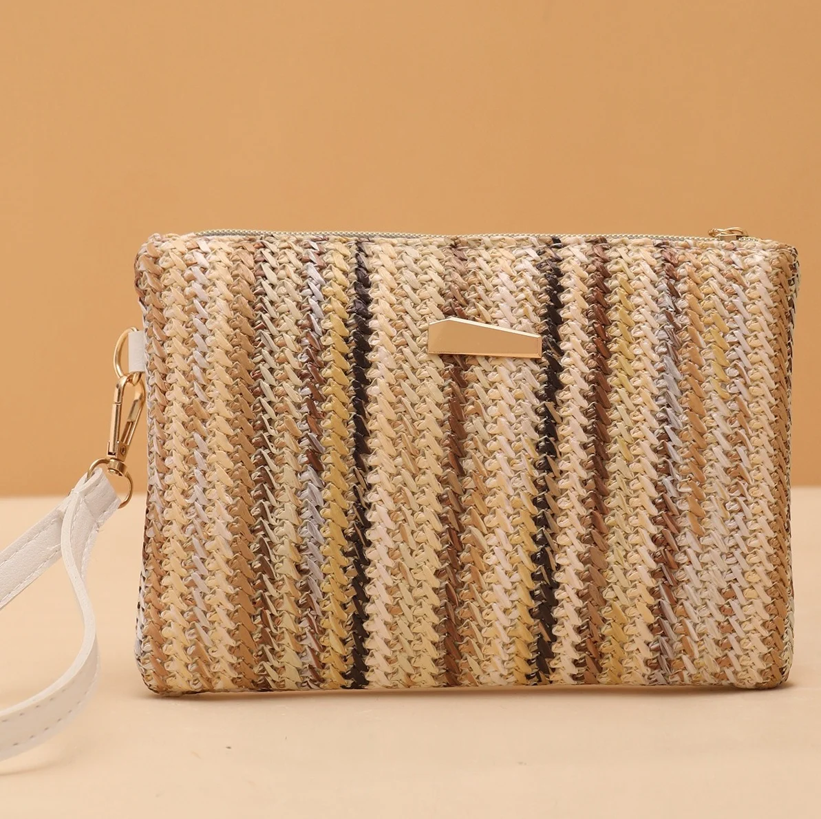 Colorful Wave Woven Clutch Bag - Flip-Top Straw Beach Purse 4 S0d8bcd66ec2d4eb8b0905365fa8582b7j