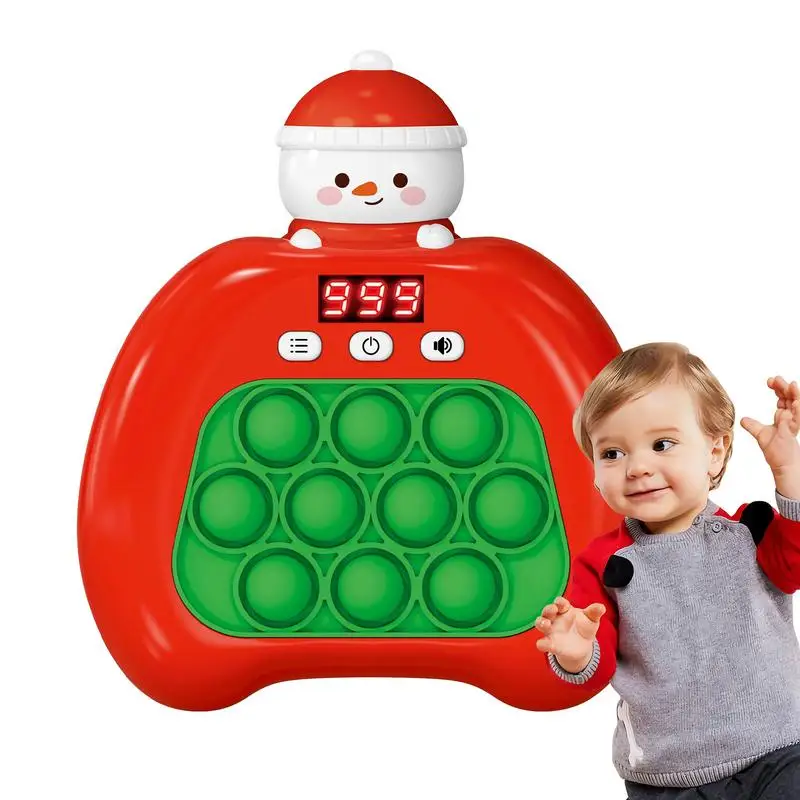 Snowman Design 4 Modes Quick Push Game Console Breakthrough Puzzle Pop Game Machine Whack Mole Game Fidget Educational Toys
Snowman Design 4 Modes Quick Push Game Console Breakthrough Puzzle Pop Game Machine Whack Mole Game Fidget Educational Toys