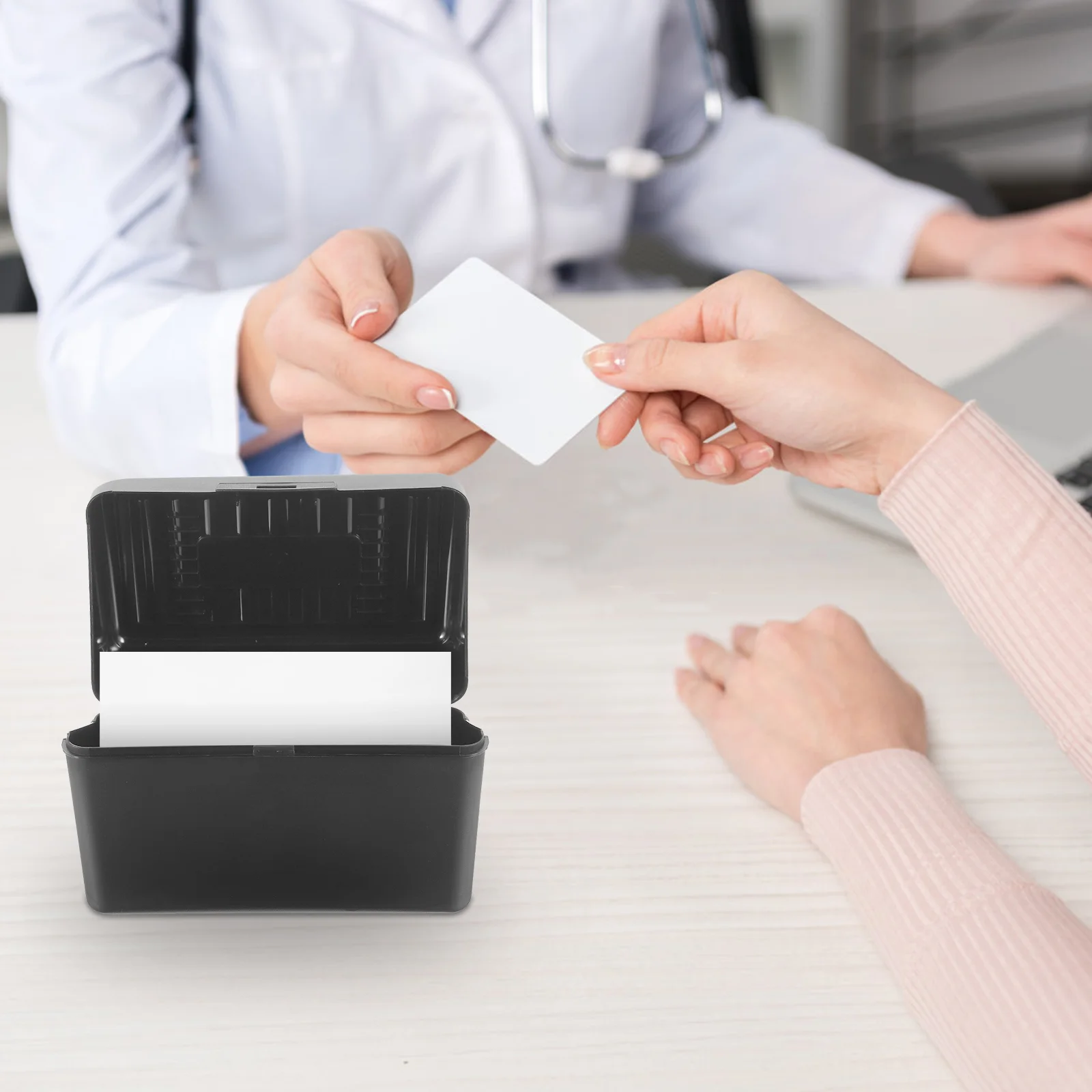 Business Cards Holder Desktop Cards Organizer Cards Plastic Holder Simple Cards Box
Business Cards Holder Desktop Cards Organizer Cards Plastic Holder Simple Cards Box