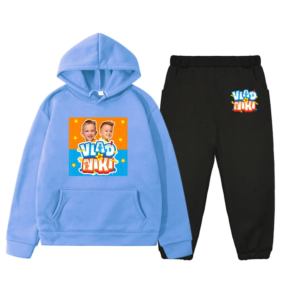 Vlad Niki Show Hoodies and Pants Set Cartoon Graphic Printing Kids Sweatshirts with Hooded Autumn Boys Girls Soft Clothing Cute
Vlad Niki Show Hoodies and Pants Set Cartoon Graphic Printing Kids Sweatshirts with Hooded Autumn Boys Girls Soft Clothing Cute