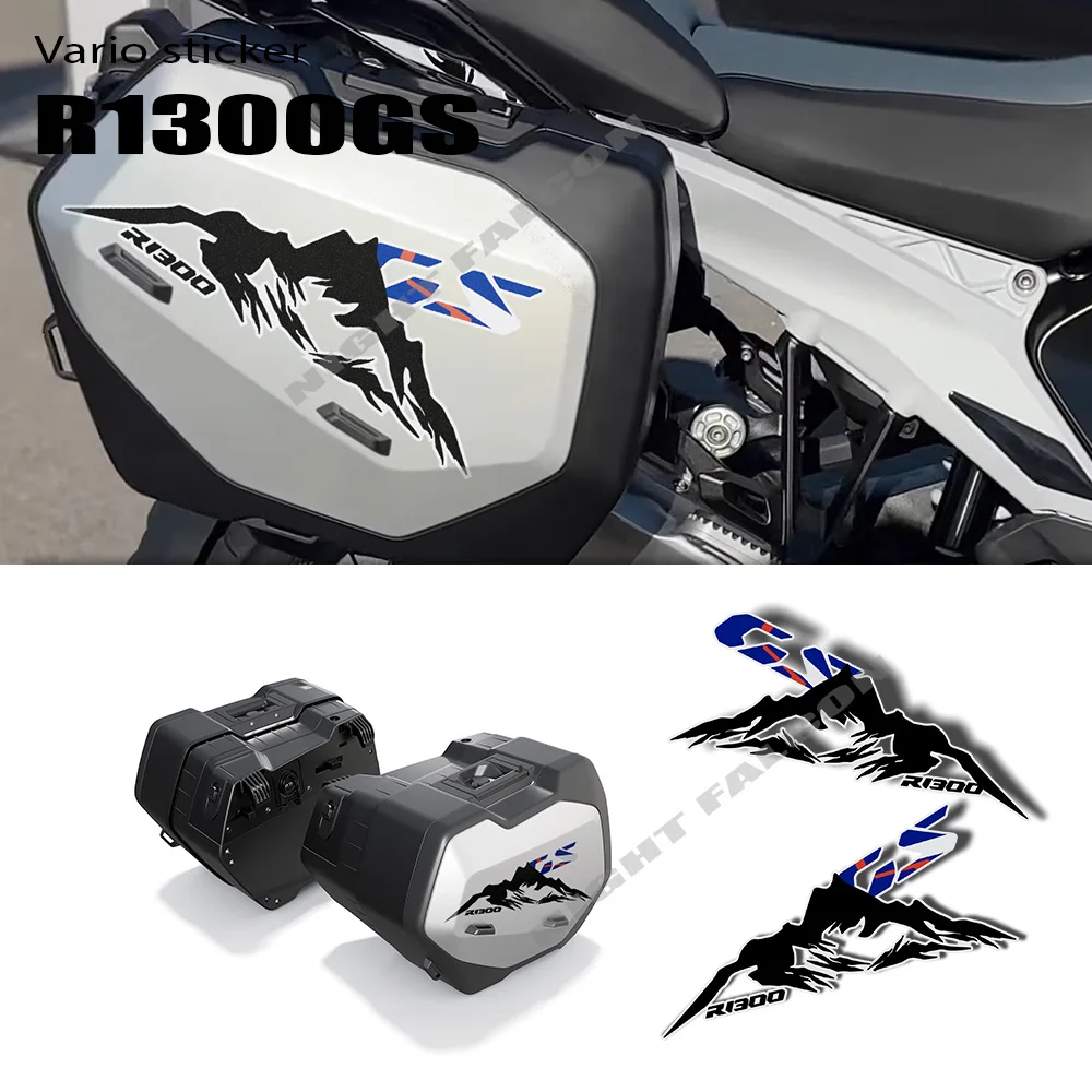 

Наклейки на моточемодан, защитная наклейка для BMW R1300GS R 1300 GS 1300 2024, вариант 719, тройной черный трофей