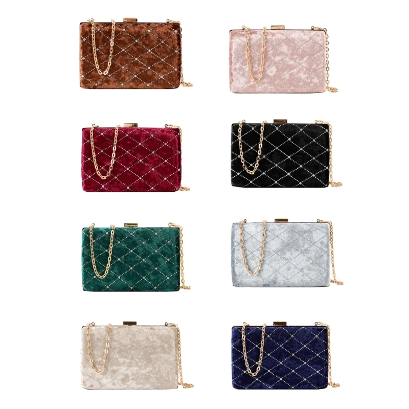 

Graceful Handheld Purse Trendy Vintage Inspired Bag Graceful Handbag Fashionable Bag Chain Bag for Elegant Occasions